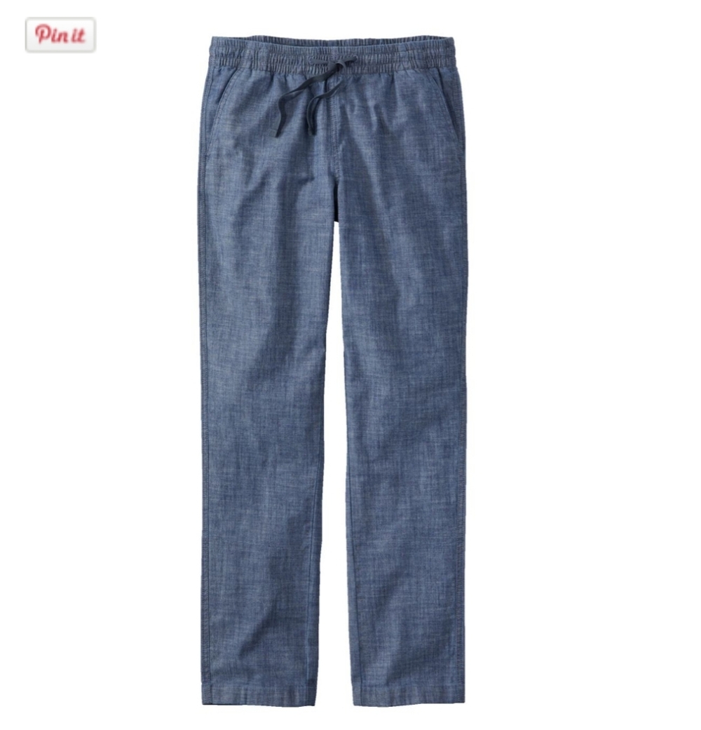 L.L. Bean Blue Cropped Pants